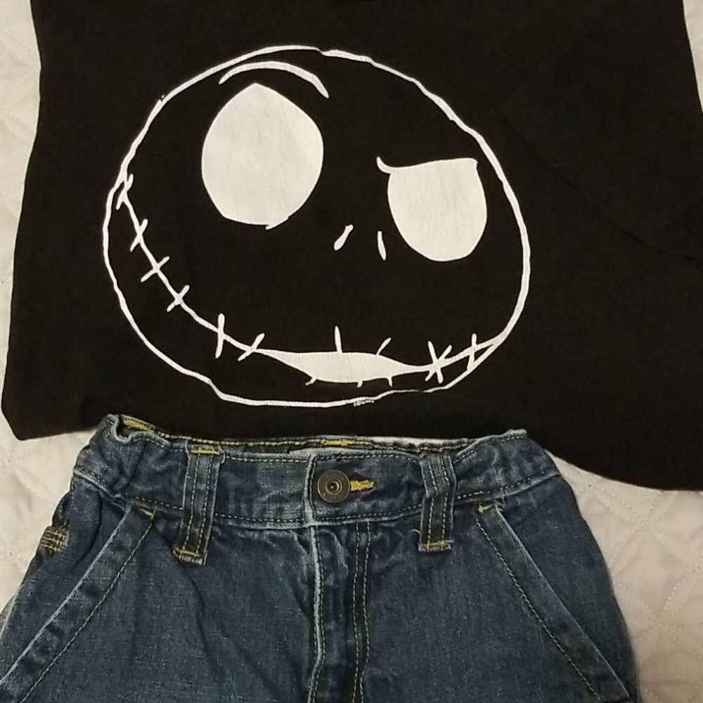 Jean shorts & tee